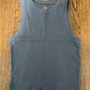 Hollister Gray Ribbed Tank Top